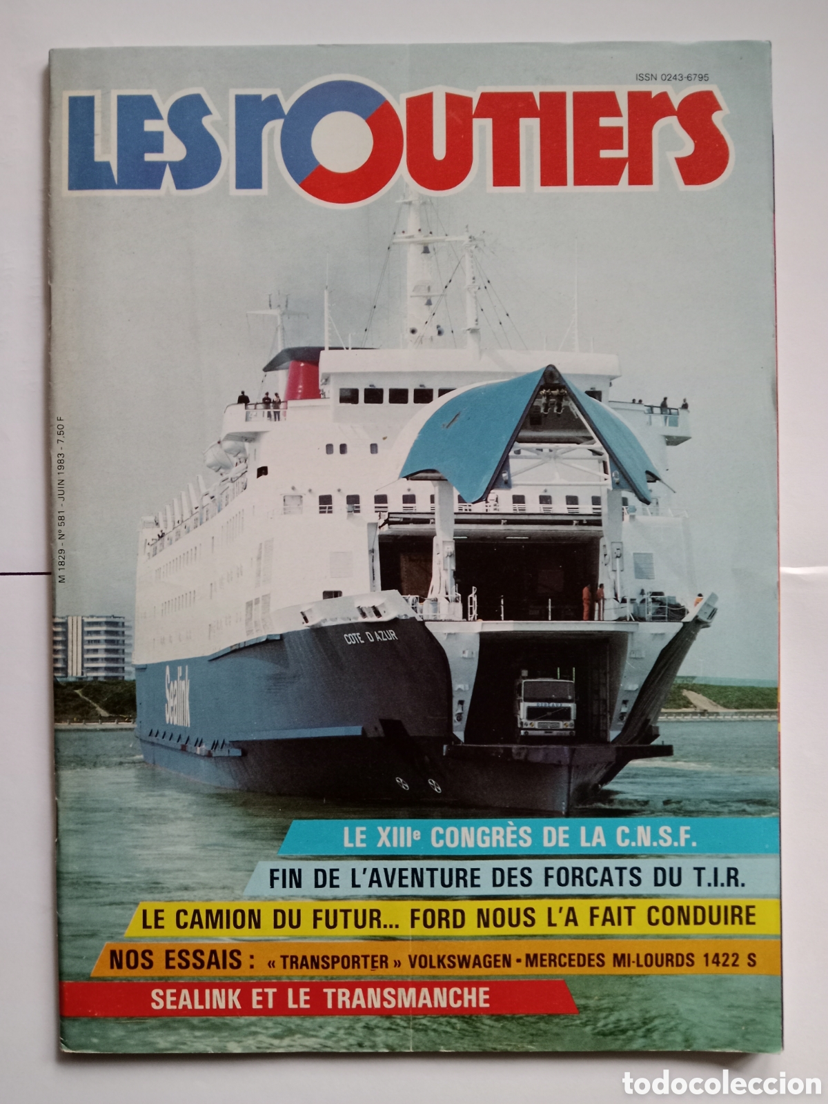 Autos: Revista Les routiers n. 581 de 1983 cami&oacute;n mercedes Volkswagen Ford