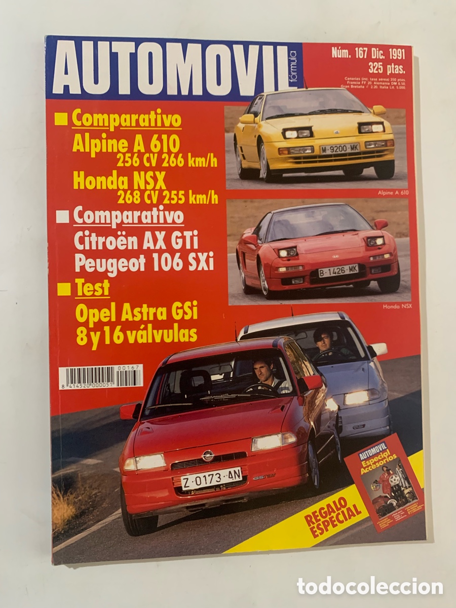 Carros: Revista autom&oacute;vil n&ordm; 167 diciembre 1991