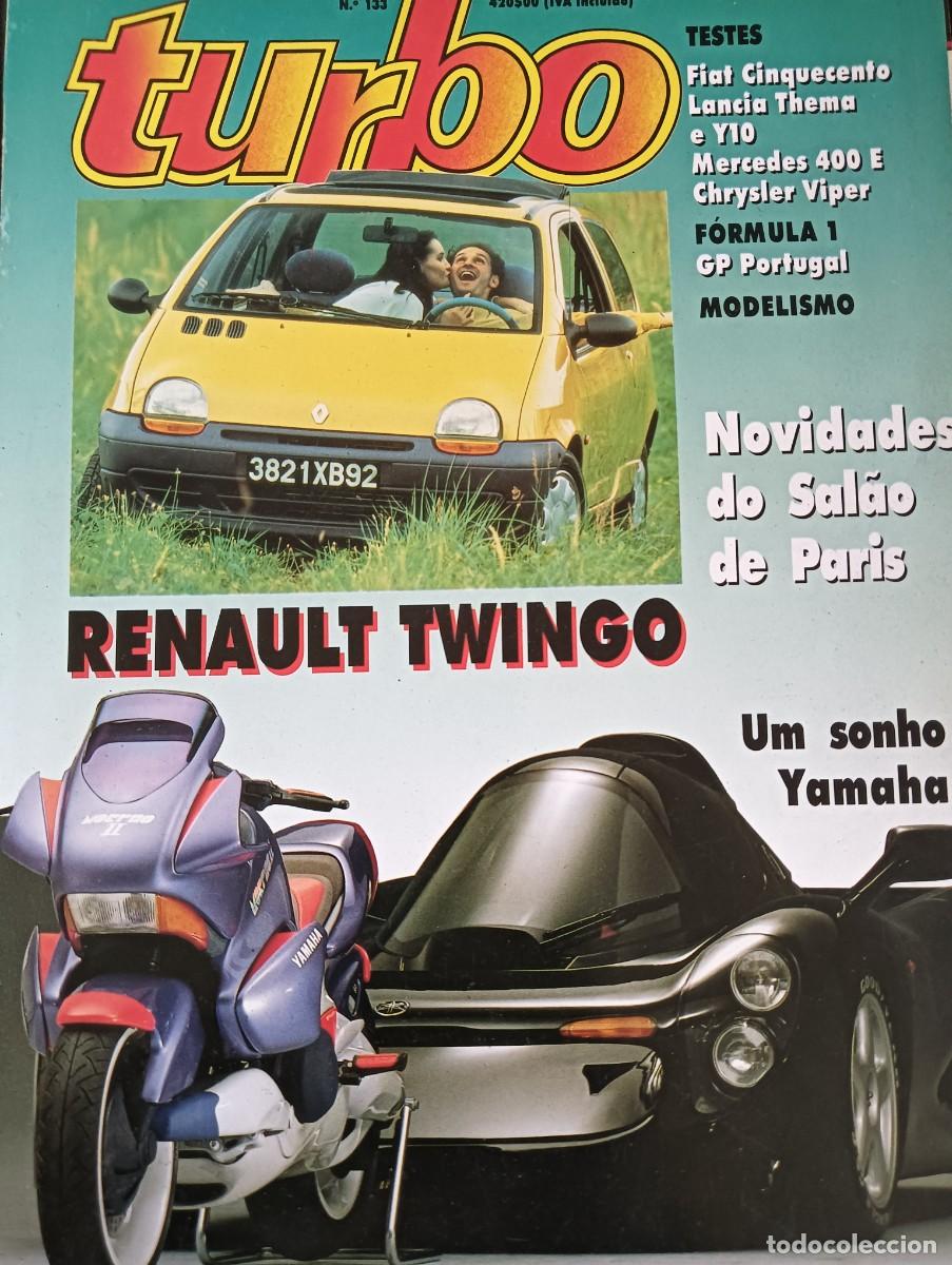 Coches: 1992 REVISTA TURBO - RENAULT TWINGO , FIAT CINQUECENTO , LANCIA THEMA , GP DE PORTUGAL