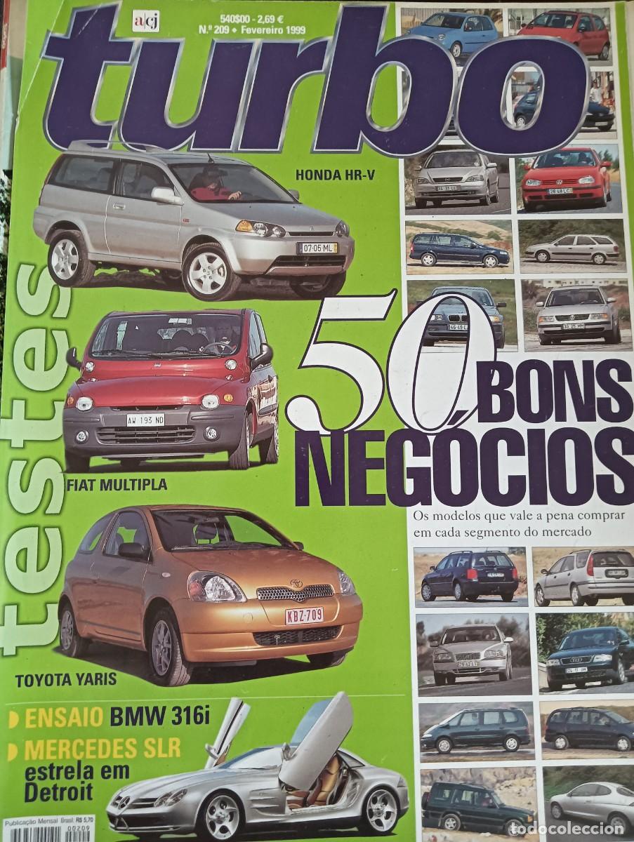 Coches: 1999 REVISTA TURBO - HONDA HVR , FIAT MULTIPLA , TOYOTA YARIS , MERCEDES SLR