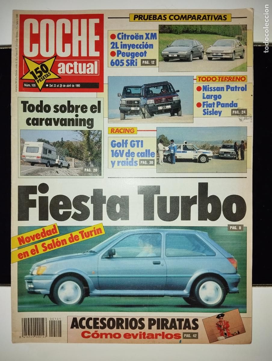 Coches: REVISTA COCHE ACTUAL N&ordm;105 FORD FIESTA FIAT PANDA // A&Ntilde;OS 90