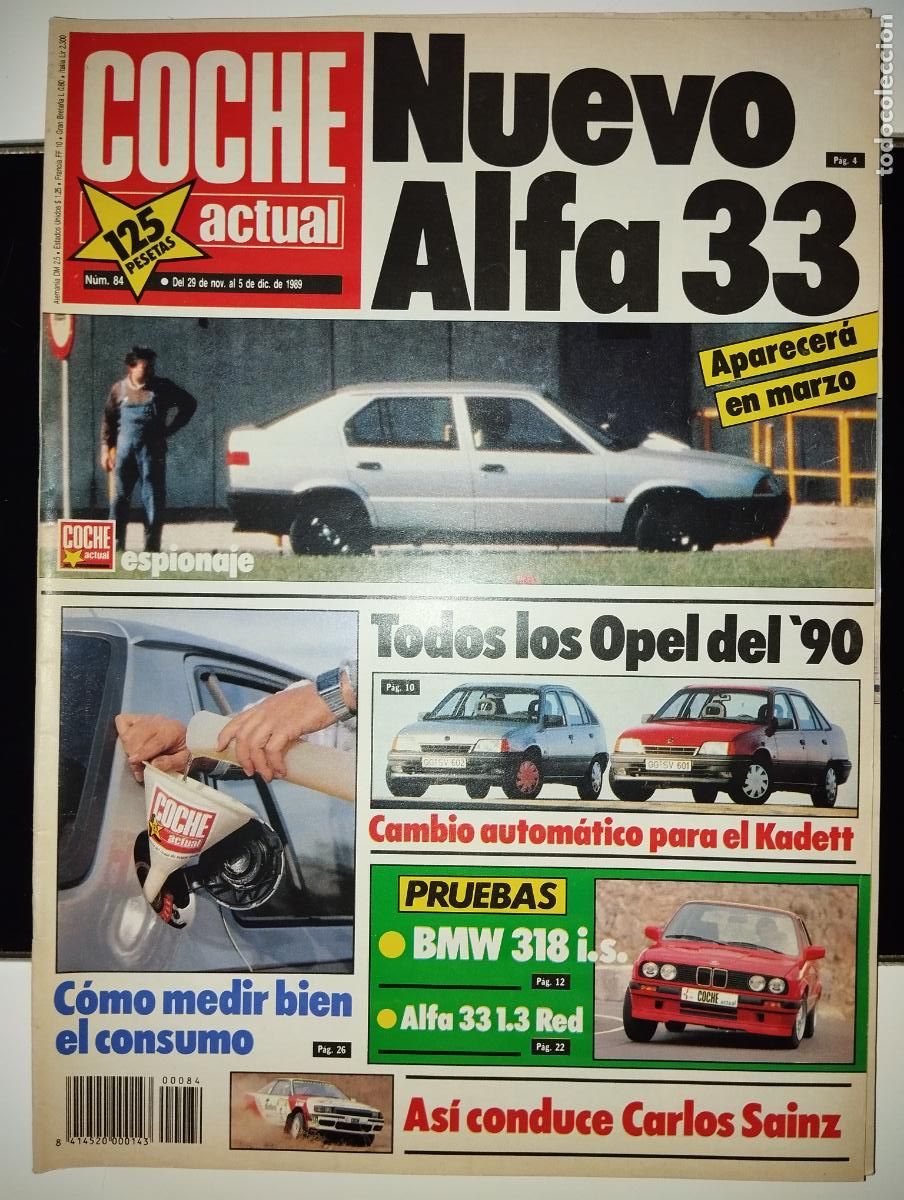 Coches: REVISTA COCHE ACTUAL N 84 OPEL BMW // A&Ntilde;OS 89