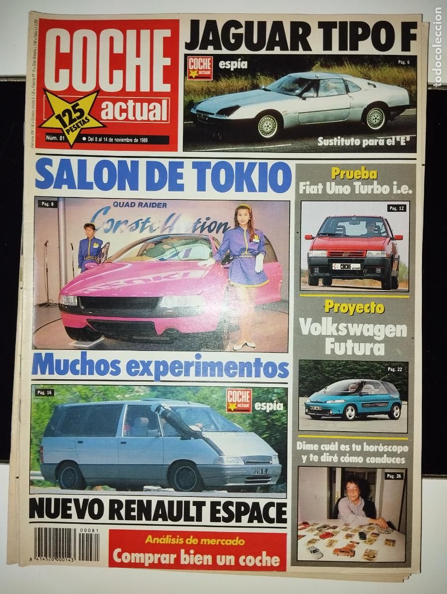 Voitures: REVISTA COCHE ACTUAL N 81 // A&Ntilde;OS 89