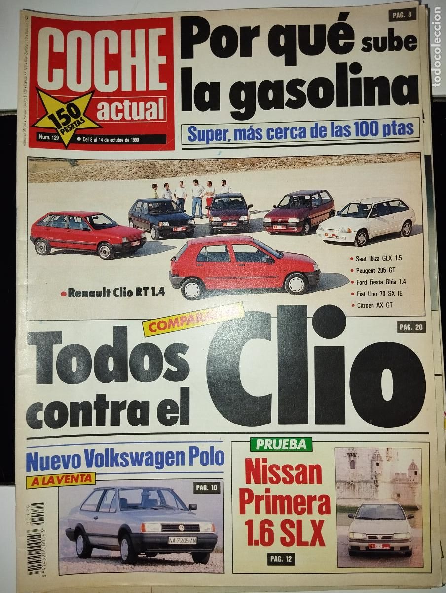 Coches: REVISTA COCHE ACTUAL N&ordm;129 CLIO // A&Ntilde;OS 90