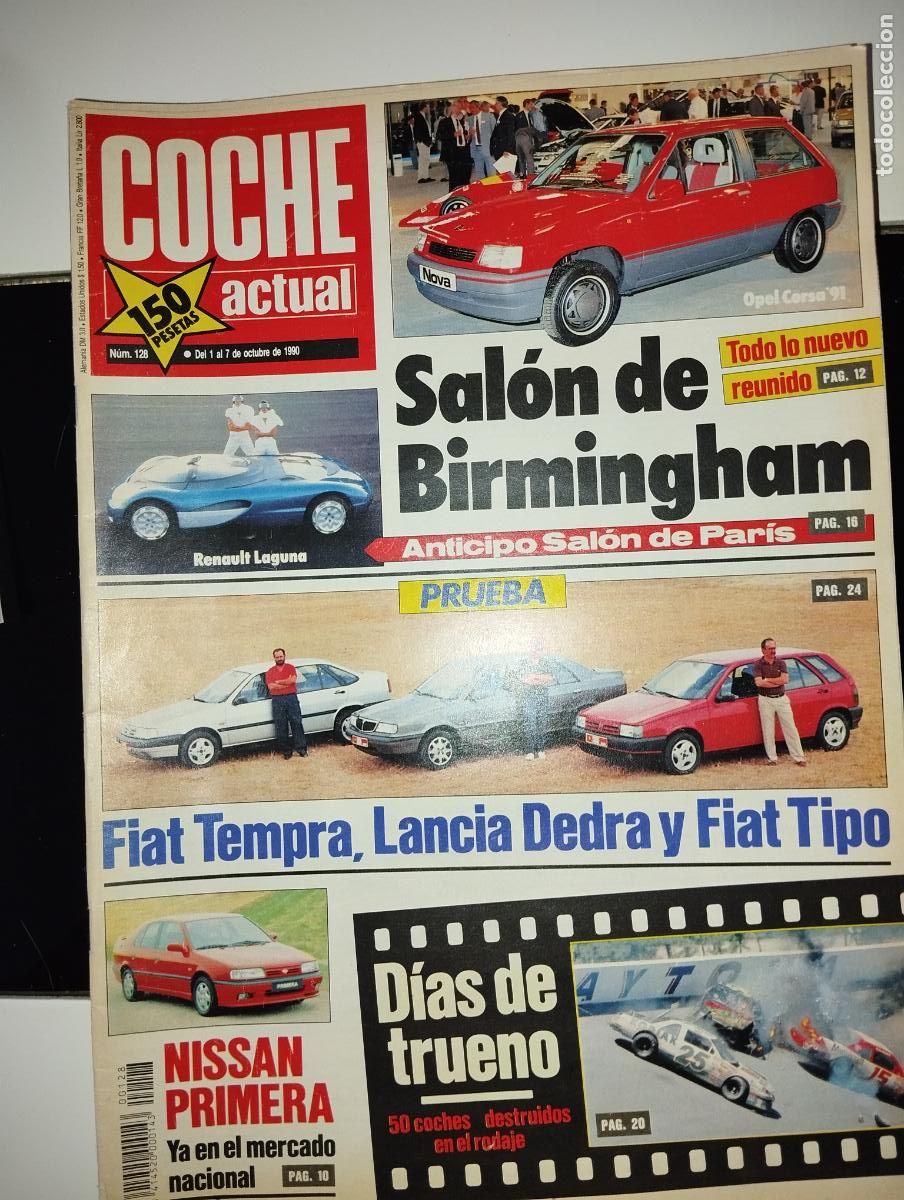 Carros: REVISTA COCHE ACTUAL N&ordm;128 // A&Ntilde;OS 90