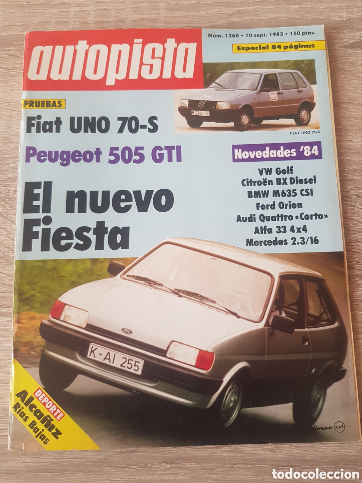 Voitures: Autopista N 1260 Septiembre 1983 84 p&aacute;ginas