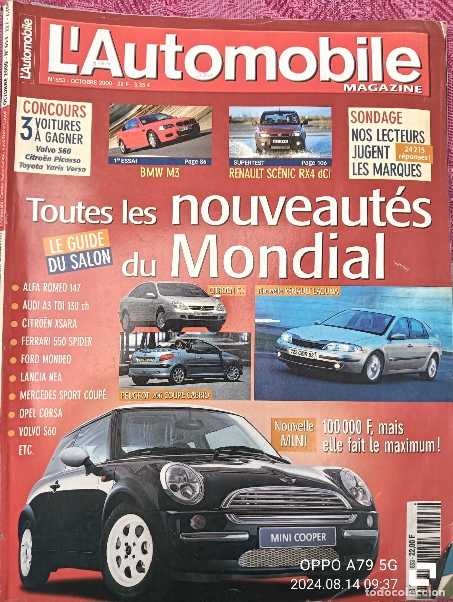 Coches: 200O REVISTA L`AUTOMOBILE - BMW M3 - RENAULT SCENIC RX4 - MERCEDES . VOLVO , FORD
