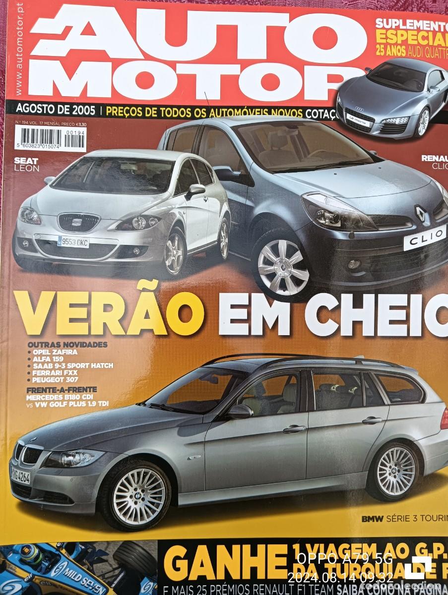 Coches: 2005 REVISTA AUTO MOTOR - OPEL ZAFIRA - ALFA 159 - SAAB 9-3 - FERRARI FXX