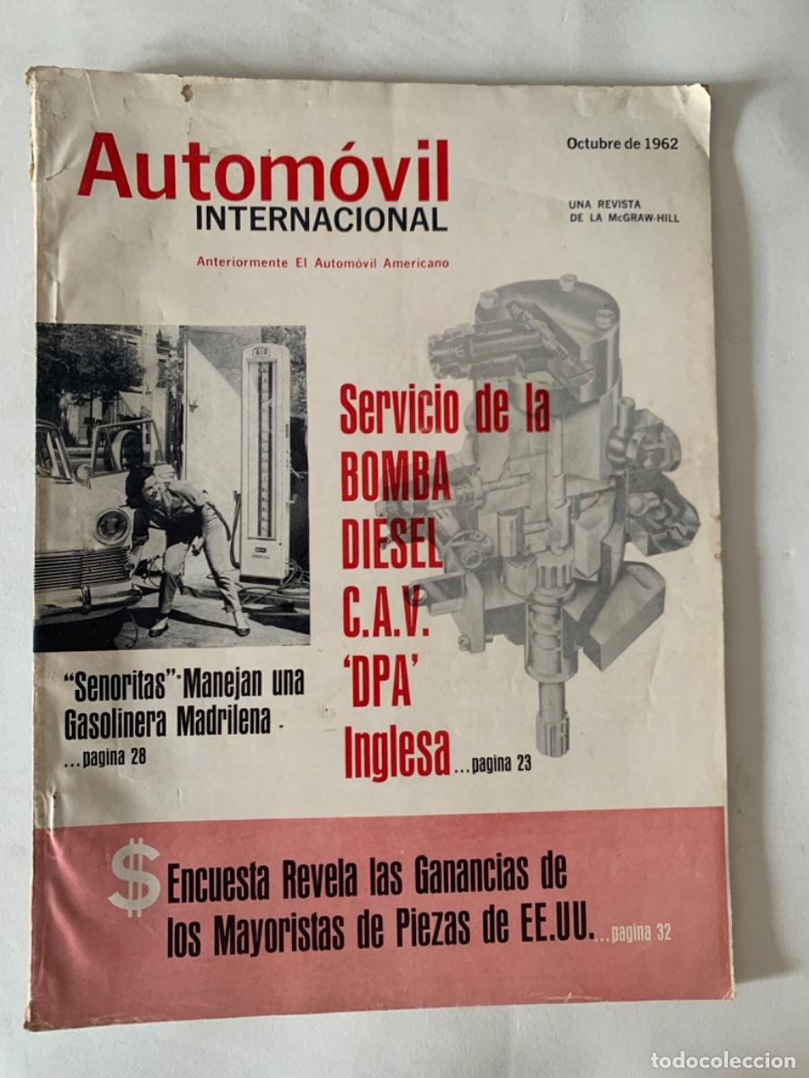 Carros: Revista autom&oacute;vil internacional octubre 1962.