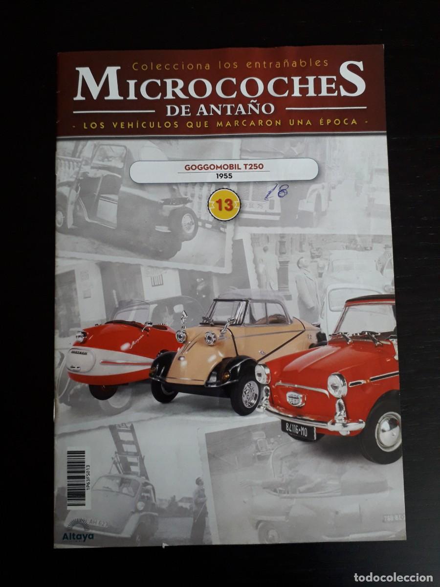 Autos: FASCICULO N&ordm; 13 MICROCOCHES DE ANTA&Ntilde;O - GOGGOMOBIL T250 - SOLO REVISTA NO MICRO COCHE MINIATURA