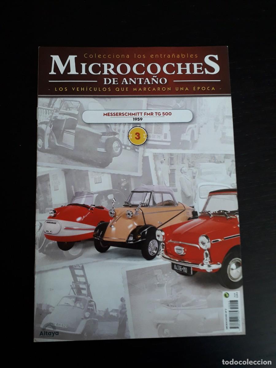 Autos: FASCICULO N&ordm; 3 MICROCOCHES DE ANTA&Ntilde;O - MESSERCHMITT FMR TG - SOLO REVISTA NO MICRO COCHE MINIATURA