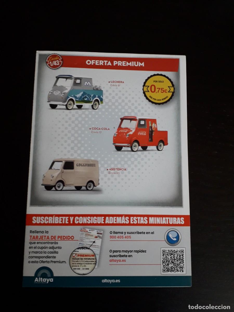 Autos: FOLLETO DIPTICO OFERTA PREMIUM PARA SUBSCRIPTORES COLECCION MICROCOCHES DE ANTA&Ntilde;O