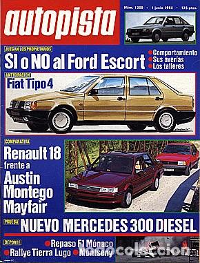 Coches: AUTOPISTA N&ordm; 1350 RENAULT 18 AUSTIN MONTEGO MERCEDES 300 D