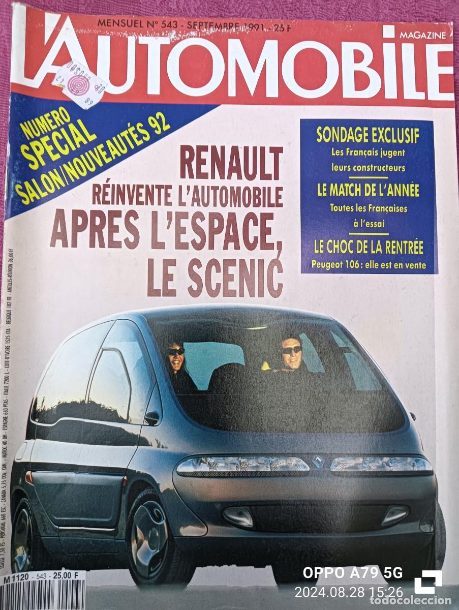 Autos: 1991 REVISTA L`AUTOMOBILE - NUMERO SPECIAL SALON NOVIDADES 92 - RENAULT SCENIC