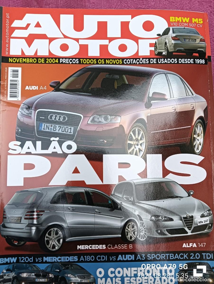 Coches: 2004 REVISTA AUTO MOTOR - SALON PARIS - BMW 120 D VS MERCEDES A 180 CDI VS AUDI A3 2.0 TDI