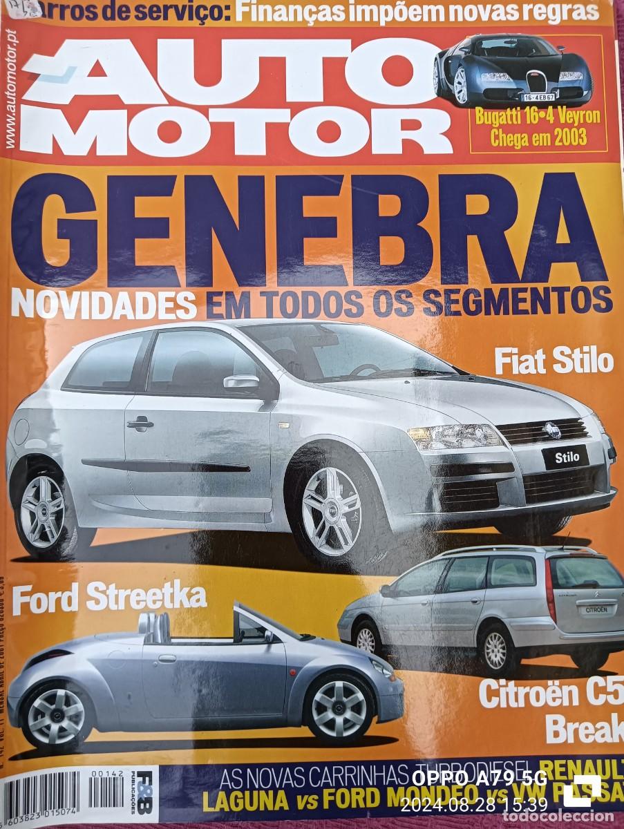 Coches: 2001 REVISTA AUTO MOTOR - SALON GENEVA - FIAT STILO - CITROEN C5 - FORD STREETKA