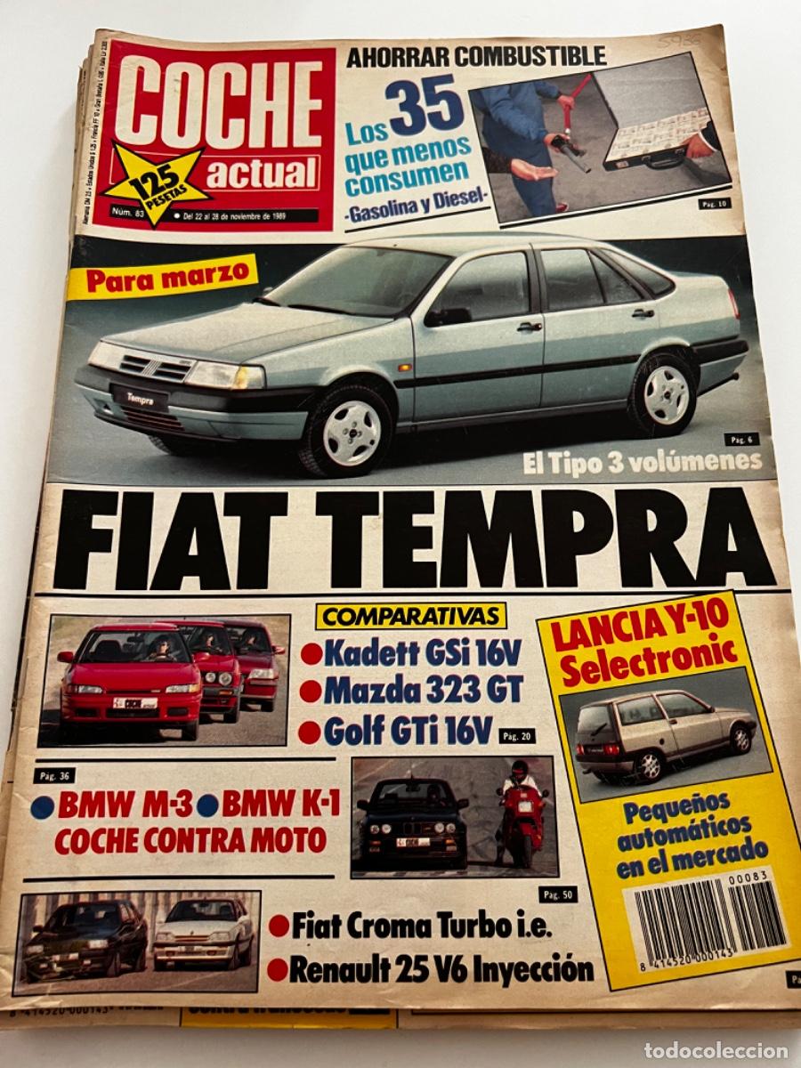 Coches: COCHE ACTUAL. N&deg; 83. NOVIEMBRE 1989. FIAT TEMPRA. LOS 35 QUE MENOS CONSUMEN. KADERT GSI 16V.