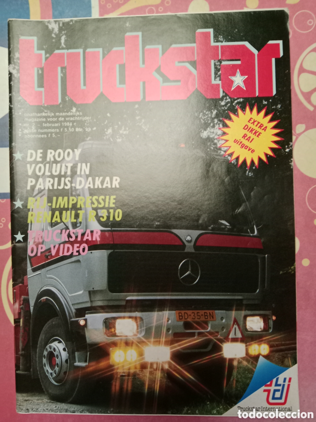 Cars: Revista truckstar n. 2 de 1984 cami&oacute;n Paris dakar
