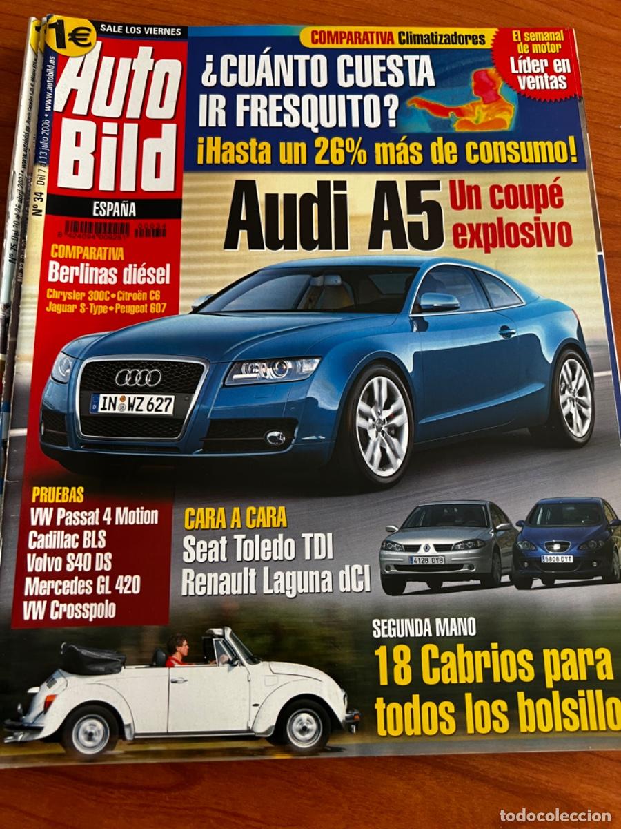 Voitures: AUTO BILD. N&deg;34. JULIO 2006. AUDI A5, UN COUP&Eacute; EXPLOSIVO. CARA A CARA SEST TOLEDO TDI RENAULT LAGUNA