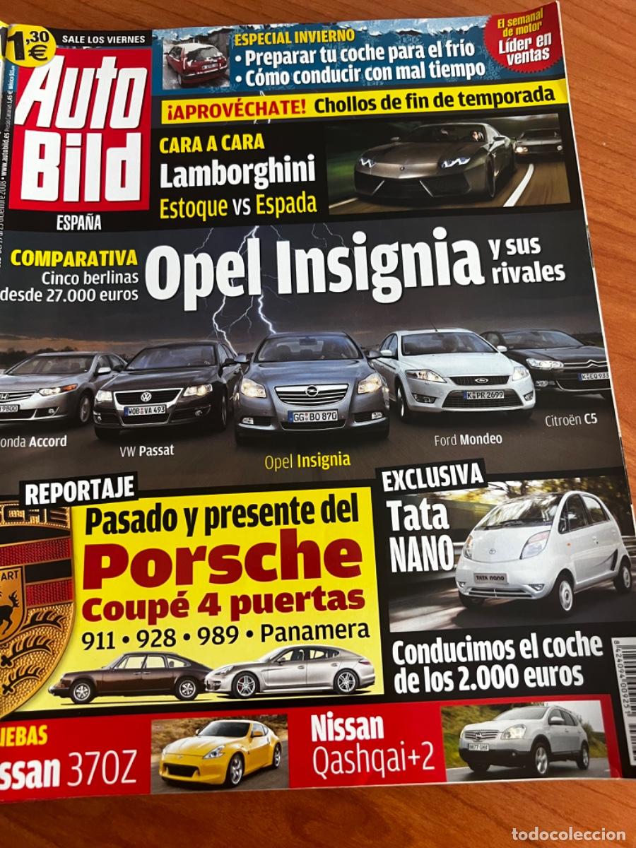 Voitures: AUTO BILD. N&deg;162. DICIEMBRE 2008. OPEL INSIGNIA Y SUS RIVALES. LAMBORGHINI ESTOQUE VS ESPADA.