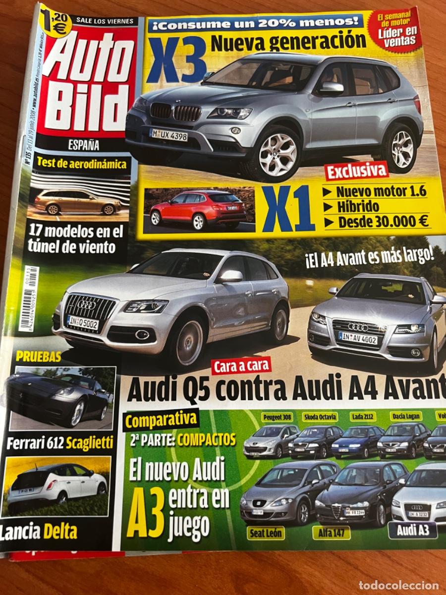 Coches: AUTO BILD. N&deg;135. JULIO 2008. X3 NUEVA GENERACI&Oacute;N. X1, NUEVO MOTOR 1.6, H&Iacute;BRIDO. FERRARI 612