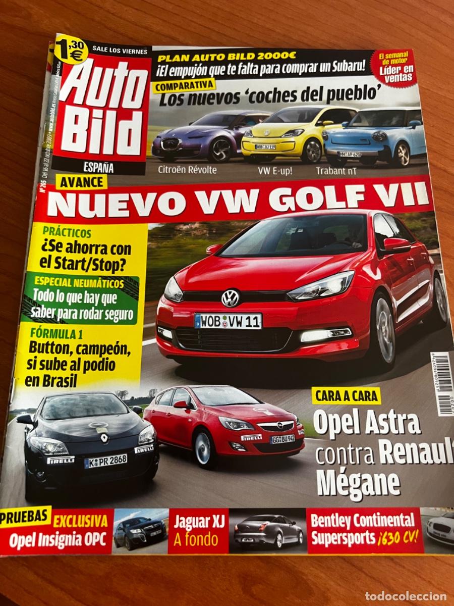 Coches: AUTO BILD. N&deg;205. OCTUBRE 2009. NUEVO VW GOLF VII. OPEL ASTRA CONTRA RENAULT MEGANE.