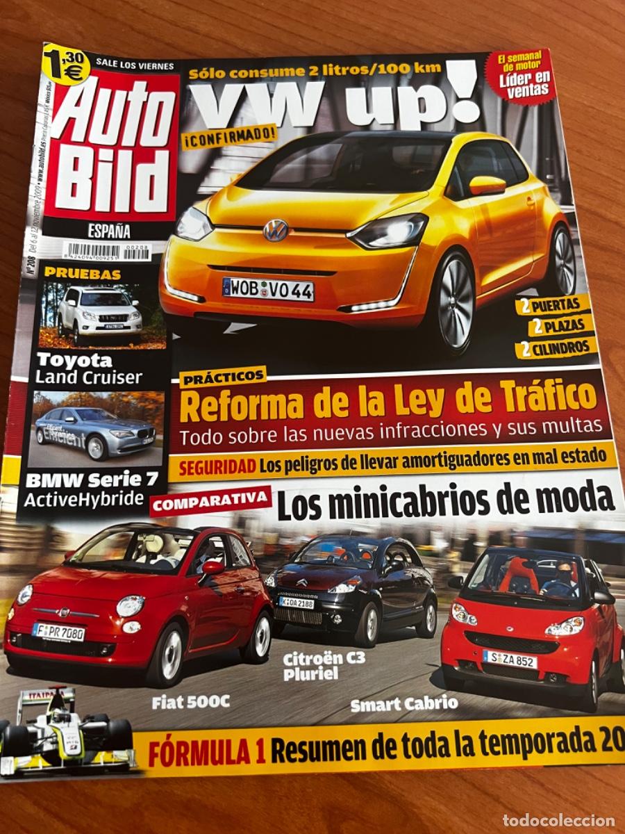 Coches: AUTO BILD. N&deg;208. NOVIEMBRE 2009. VW UP. REFORMA DE LA LEY DE TR&Aacute;FICO. BMW SERIE 7 activehybride.
