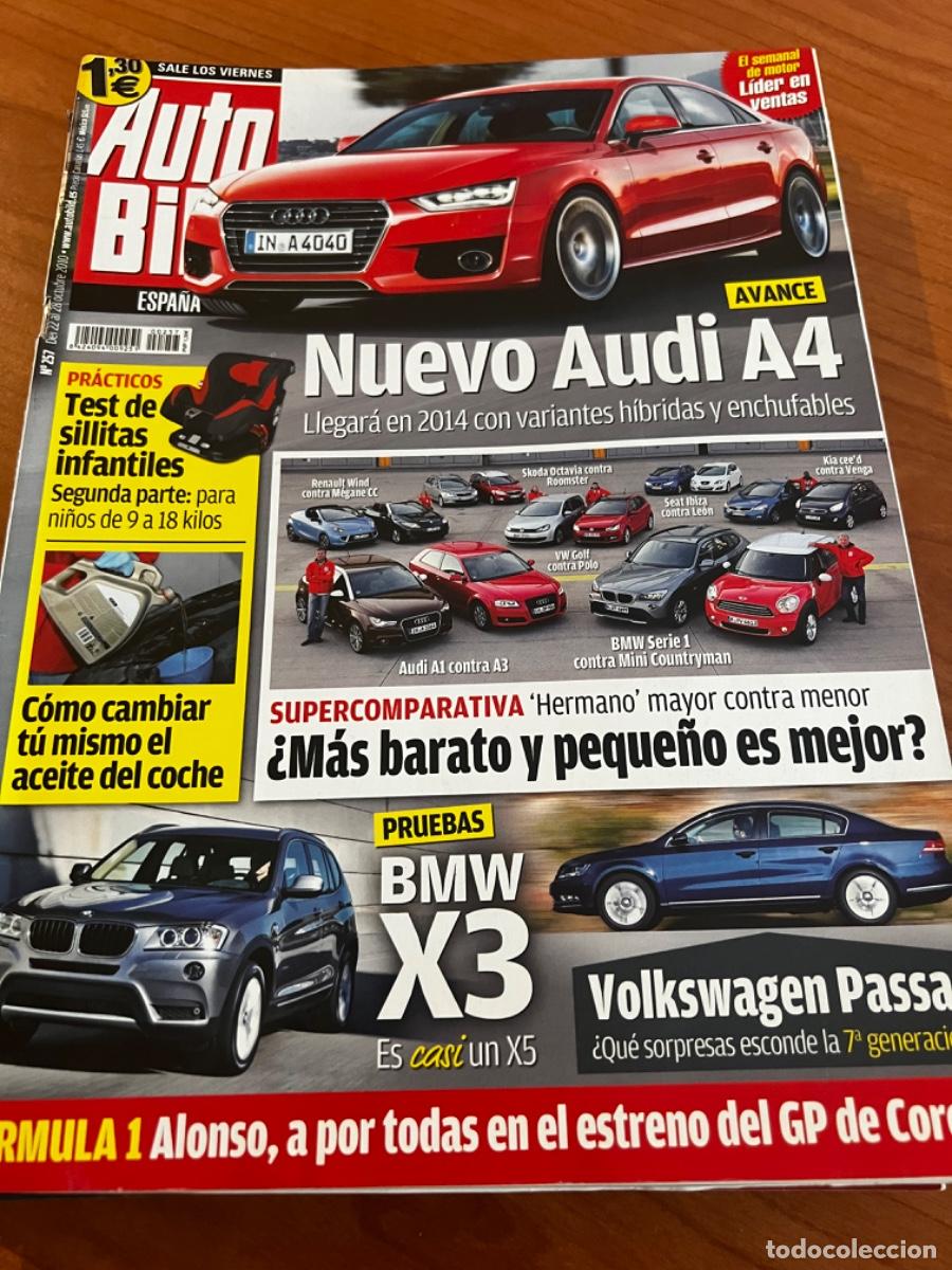 Coches: AUTO BILD. N&deg;257. DICIEMBRE 2010. NUEVO AUDI A4. BMW X3, ES CASI UN X5. VOLKSWAGEN PASSAT.