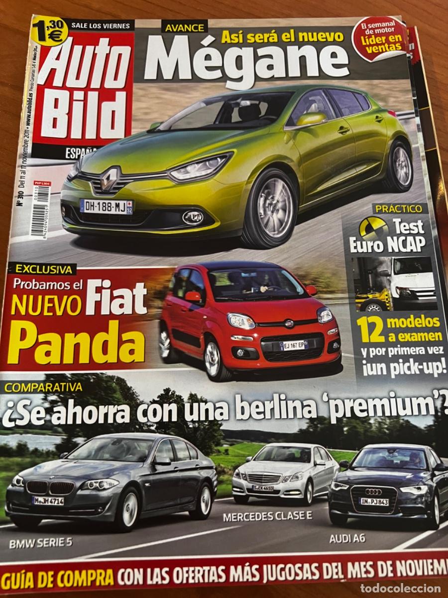 Coches: AUTO BILD. N&deg;310. NOVIEMBRE 2011. NUEVO MEGANE. TEST EURO NCAP, 12 MODELOS. NUEVO FIAR PANDA.