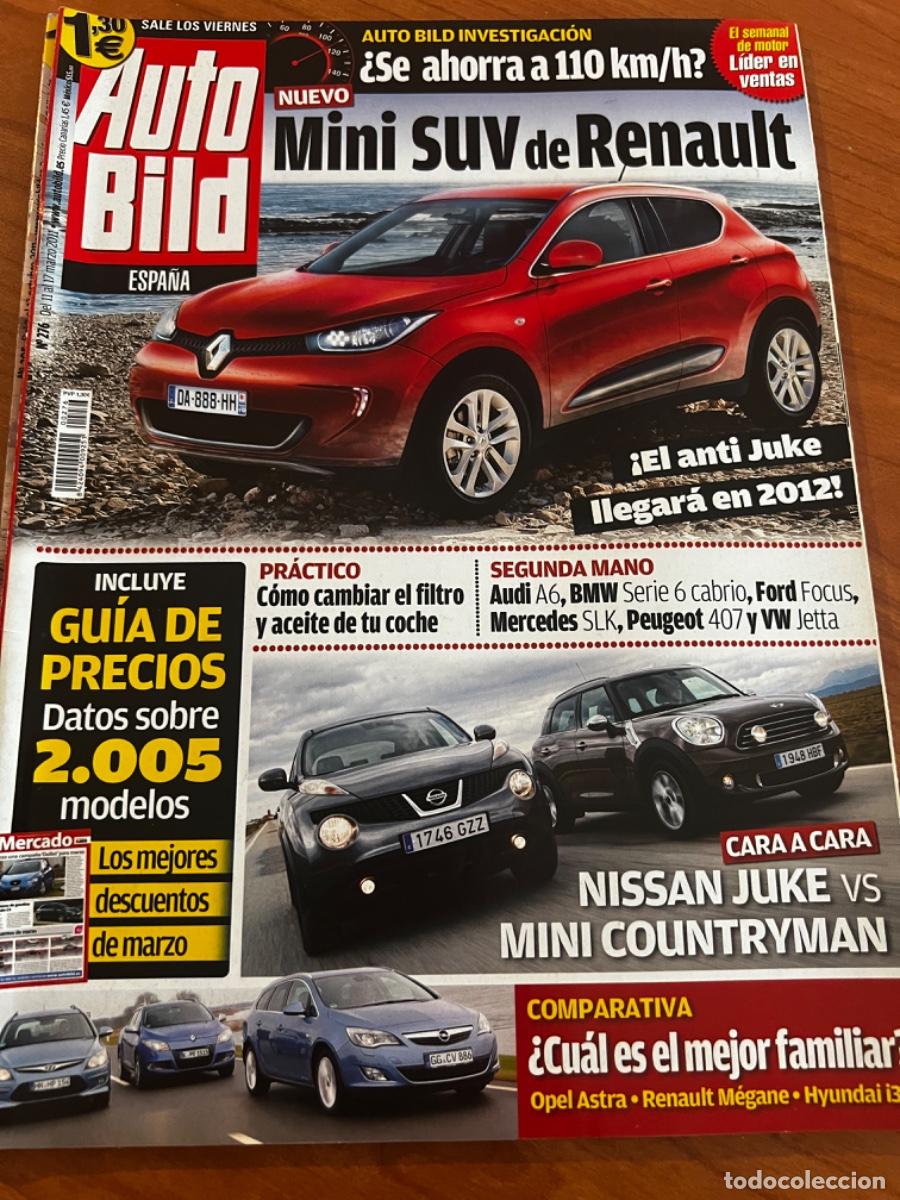Coches: AUTO BILD. N&deg;276. MARZO 2011. MINI SUB DE RENAULT. NISSAN JUKE VS MINI COUNTRYMAN. AUDI A6.
