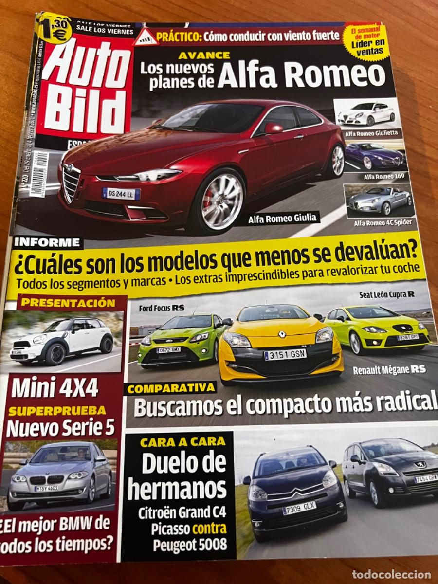 Coches: AUTO BILD. N&deg;220. FEBRERO 2010. ALFA ROMEO. MINI 4X4. NUEVO SERIE 5. FORD FOCUS RS.