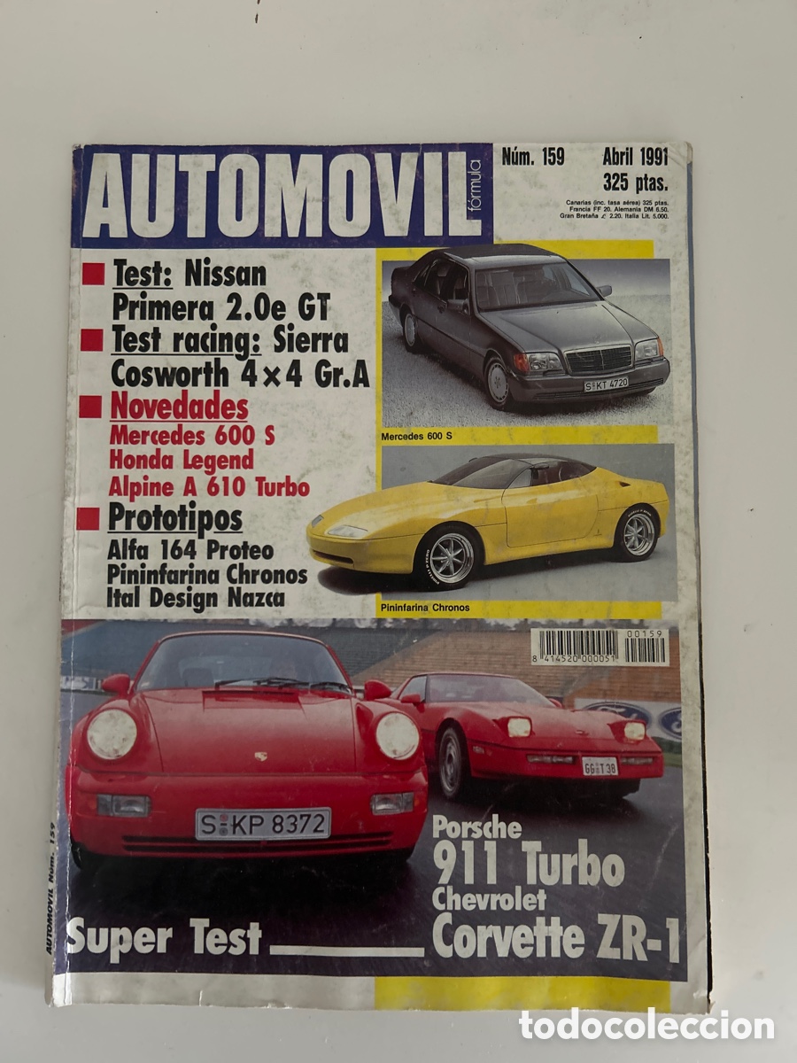 Cars: Revista &ldquo;Autom&oacute;vil&rdquo; a&ntilde;o 1991