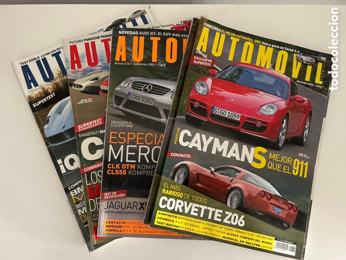 Cars: Lote revistas &ldquo;Autom&oacute;vil&rdquo; a&ntilde;o 2005
