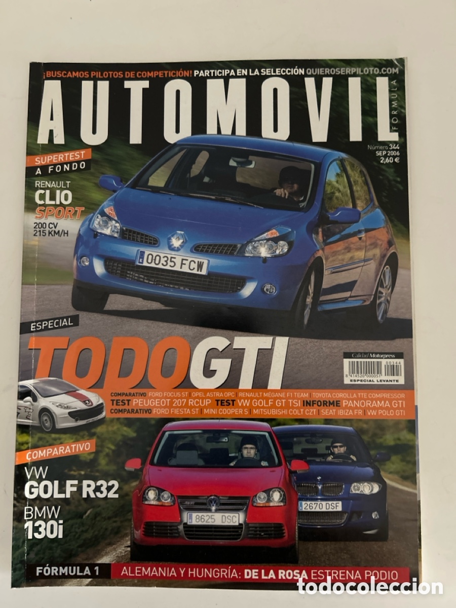 Cars: Revista &ldquo;Autom&oacute;vil&rdquo; a&ntilde;o 2006