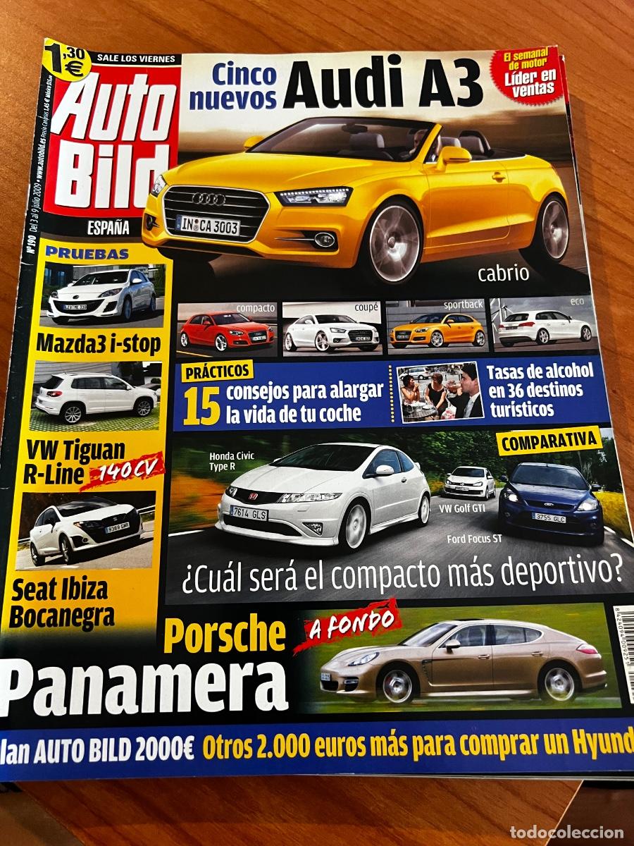 Coches: AUTO BILD. N&deg; 190. JULIO 2009. CINCO NUEVOS AUDI A3. MAZDA3 i-STOP. VW TUGUAN R-LINE. LEER.