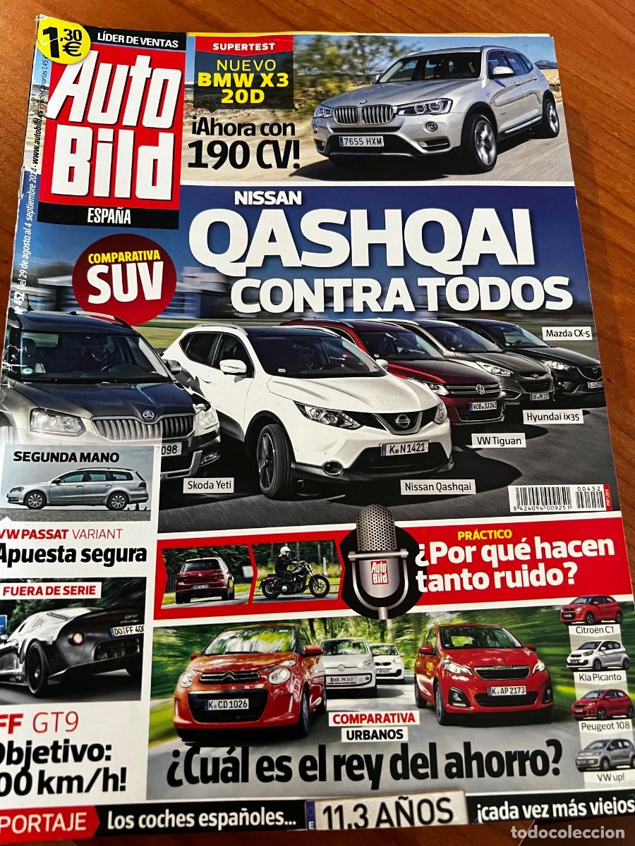 Voitures: AUTO BILD. N&deg; 452. SEPTIEMBRE 2014. QASHQAI CONTRA TODOS. NUEVO X3 20D. VW PASSAT VARIANT. LEER.