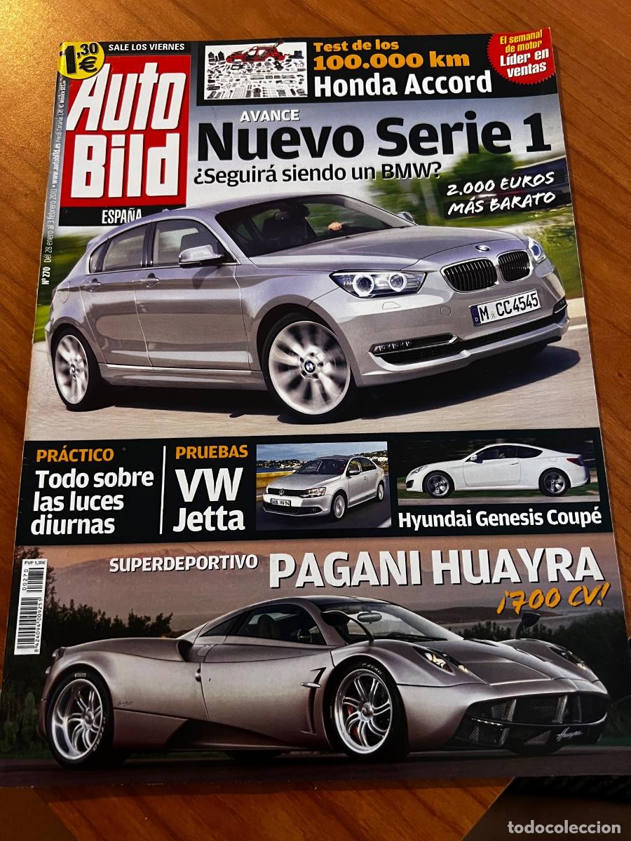 Coches: AUTO BILD. N&deg; 270. FEBRERO 2011. NUEVO SERIE 1. HONDA ACCORD. SUPERDEPORTIVO PAGANI HUAYRA. LEER.