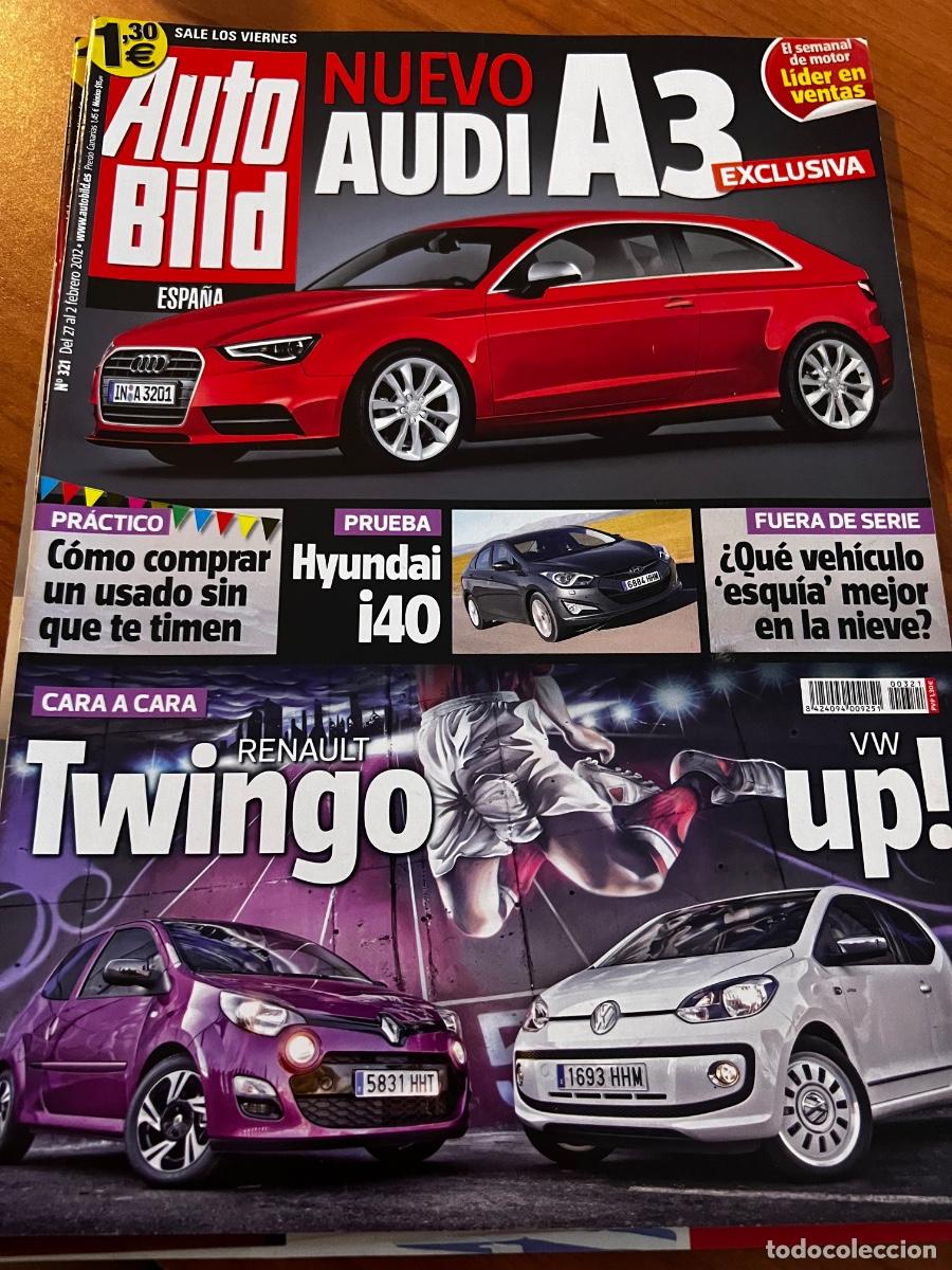 Coches: AUTO BILD. N&deg; 321. FEBRERO 2012. NUEVO AUDI A3. RENAULT TWINGO. VW UP. HYUNDAI I40. LEER.