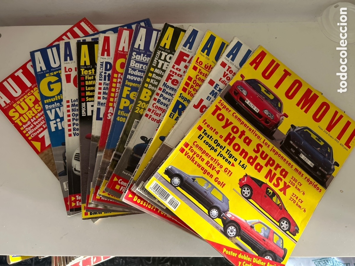 Auto: Lote revistas Autom&oacute;vil a&ntilde;o 1995