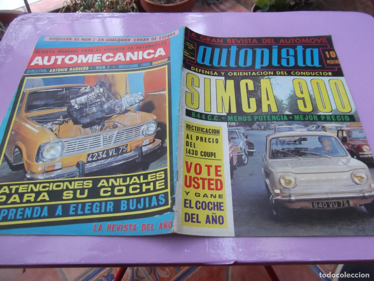 Carros: autopista n&ordm; 566, 1969, simca 900, neumaticos y equilibrados,