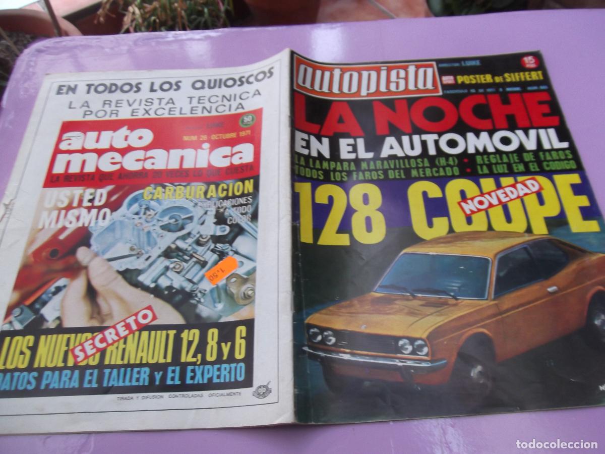 Carros: autopista n&ordm; 665, 1971, poster siffert, especial los faros, salon de londres,