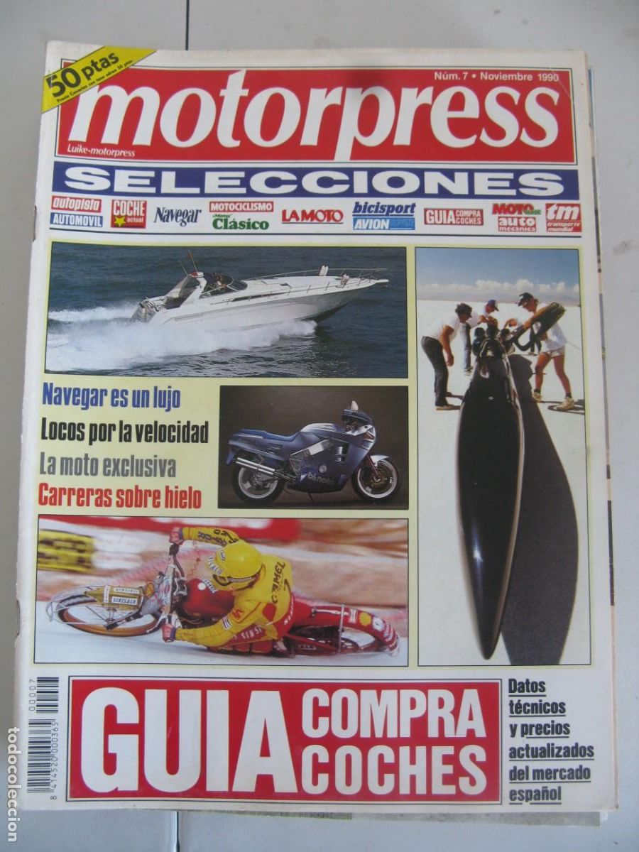 Coches: MOTORPRESS N&deg; 7 (NOVIEMBRE 1990). HONDA NSX, MUNDIAL ENDURO, PEGASO Z-101, BIMOTA BELLARIA,...