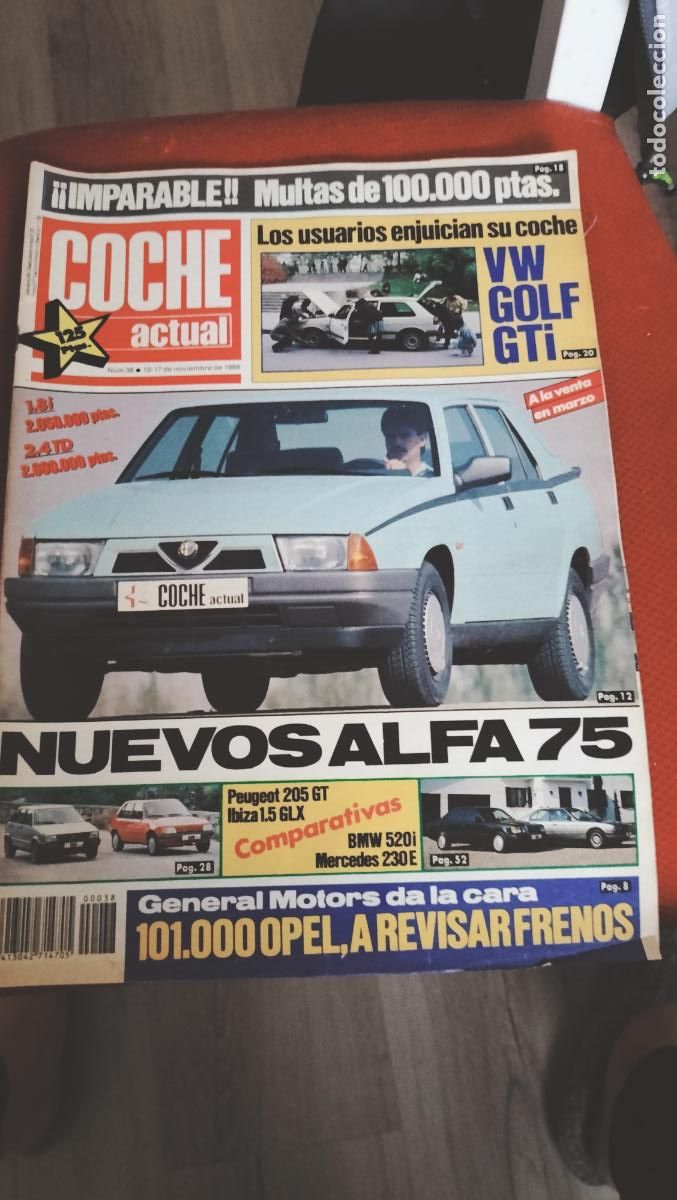 Voitures: ANTIGUA REVISTA COCHE ACTUAL N&ordm; 38