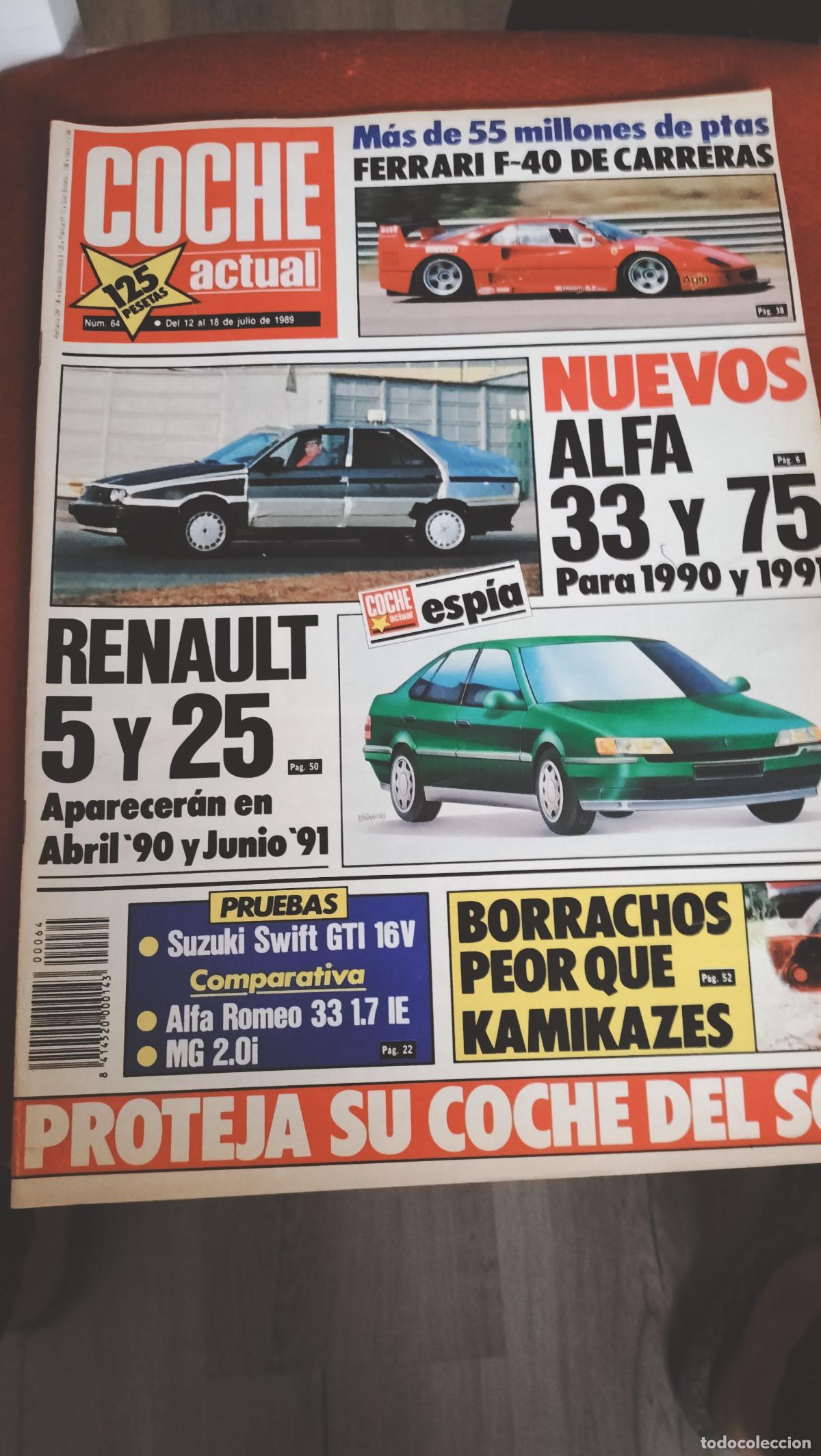 Voitures: ANTIGUA REVISTA COCHE ACTUAL N&ordm; 64 NUEVOS ALFA 33 Y 75