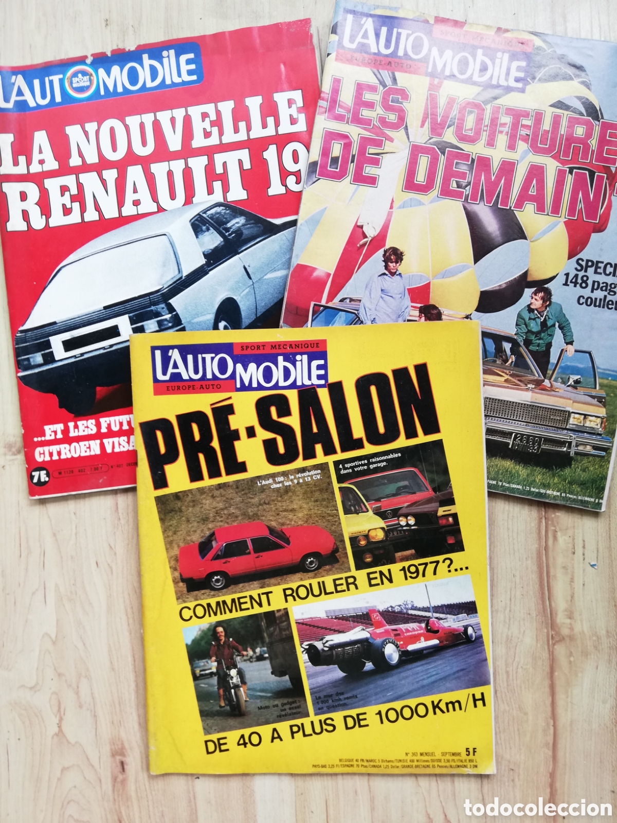 Carros: Sport mecanique L'automobile Europe auto. Revista de coches en franc&eacute;s. 3 n&uacute;meros: 363, 371 y 402