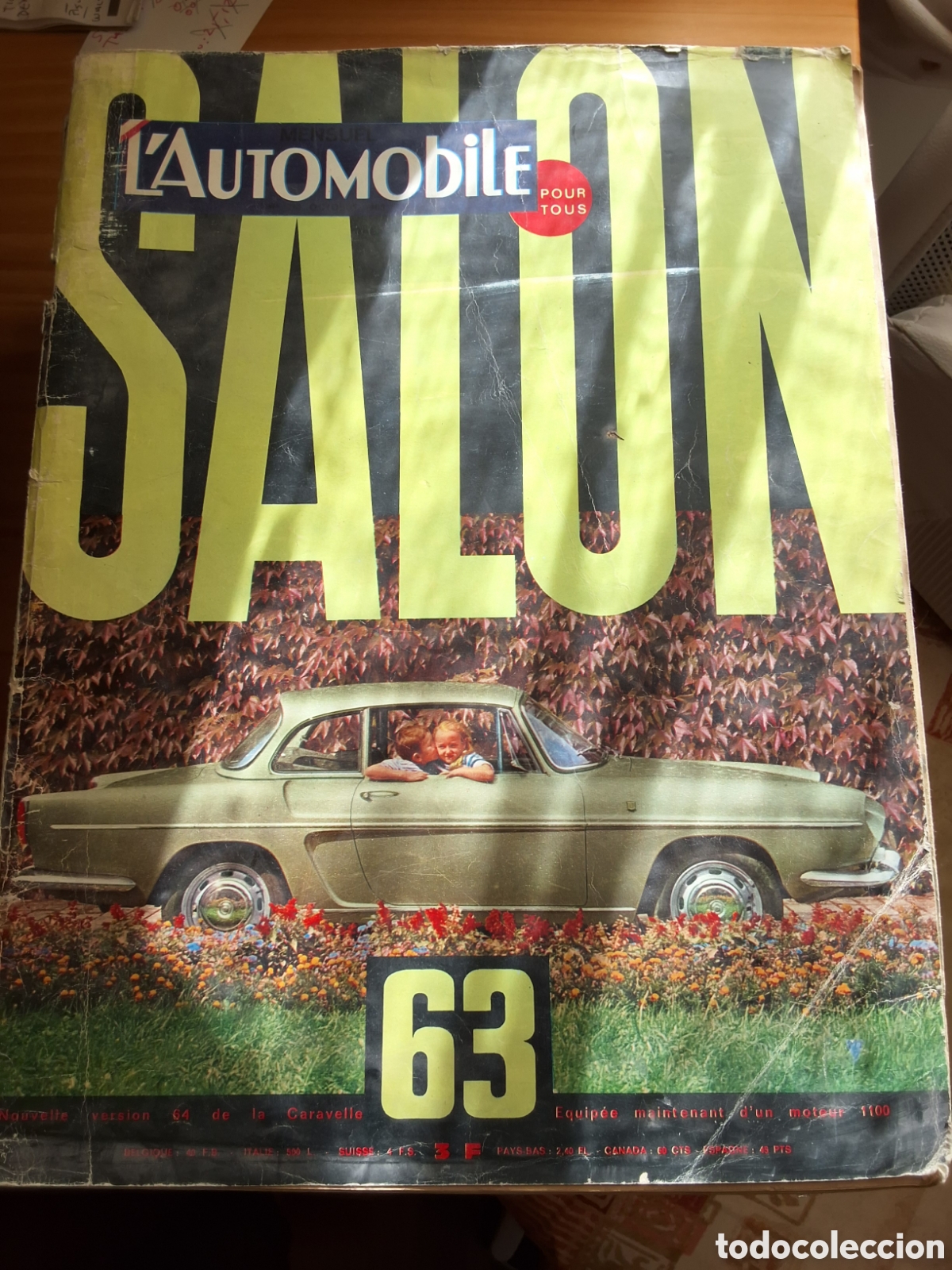 Voitures: L,automobile Sal&oacute;n 63 revista coches francesa n&uacute;mero 210 a&ntilde;o 1963 octubre