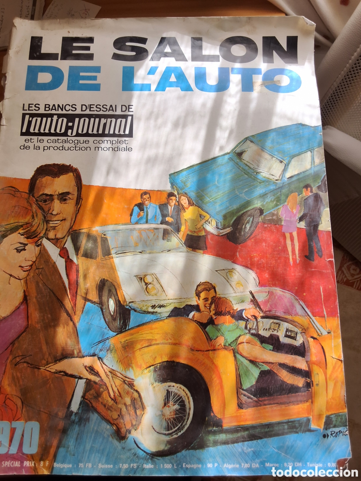 Voitures: Sal&oacute;n del auto l,auto journal revista catalogo coches francesa a&ntilde;o 1970