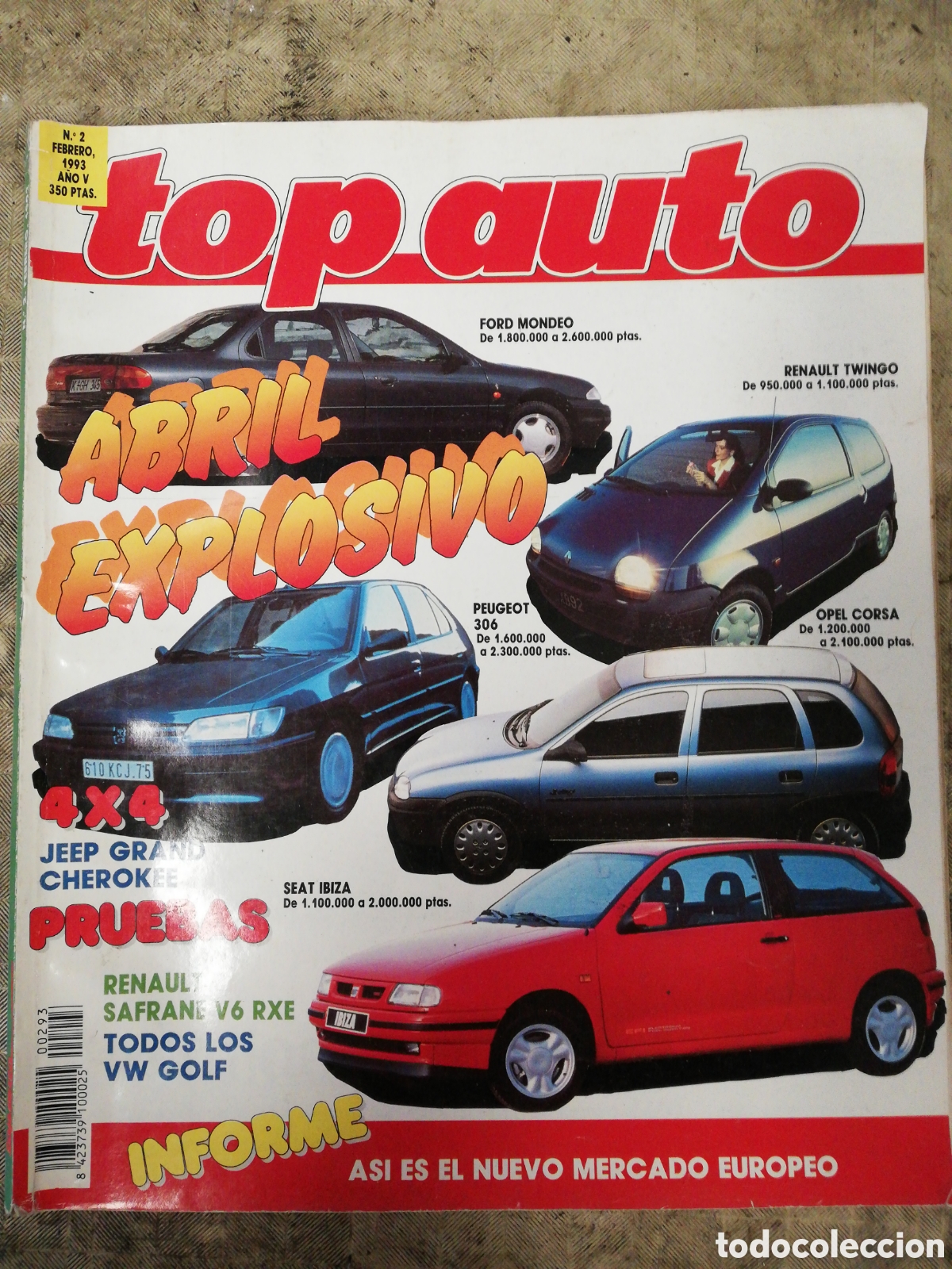 Coches: Top Auto - Febrero 1993 - Foto 1