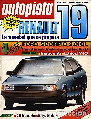 Coches: AUTOPISTA N&ordm; 1360 ford scorpio innocenti lancia y-10