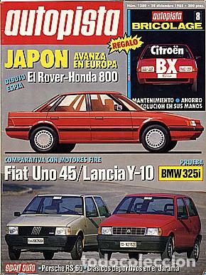 Cars: AUTOPISTA N&ordm; 1380 FIAT UNO LANCIA Y-10 BMW 325I
